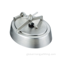 Round Manway Atmospheric Pressure Sanitary Stainless Steel Oval Inward Manway Cover Supplier